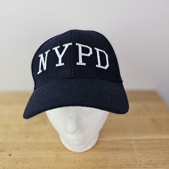 Other - Official NYPD Baseball Hat Navy Blue One Size White Lettering Mens Unisex Womens